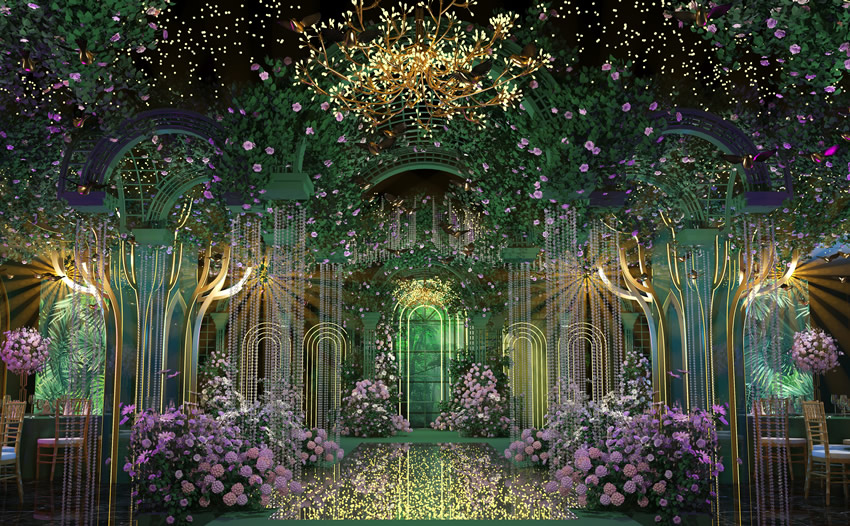 楚雄奇妙森林婚礼堂效果展示